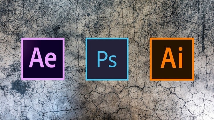 Adobe Illustrator, Photoshop & After Effects - 4 Beginners