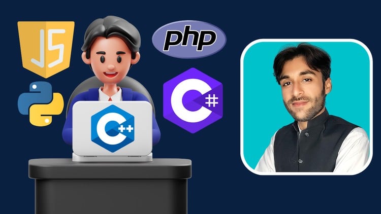 Learn All Computer Programming Languages with Examples, Exercises, Assignments etc.  (Python, JS, C#, PHP, C++)