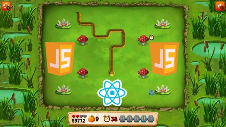 JavaScript & React JS Codecamp | Build Games & 15+ Projects