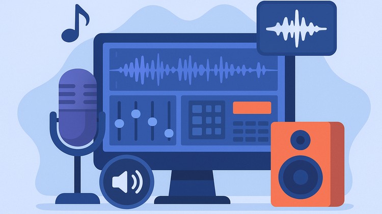 Learn professional audio recording, mixing, and editing skills using popular audio software tools.