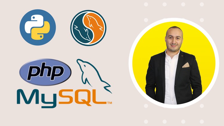 +11h de vidéos : Apprenez PHP, Python et MySQL en créant scripts et des programmes à partir de zéro! Le guide complet!