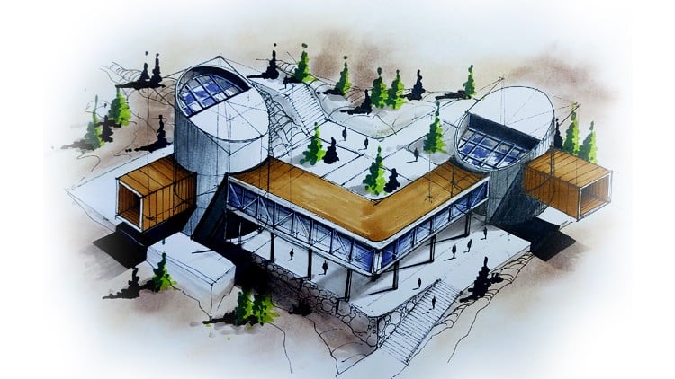 Turn basic volumes into expressive architecture designs