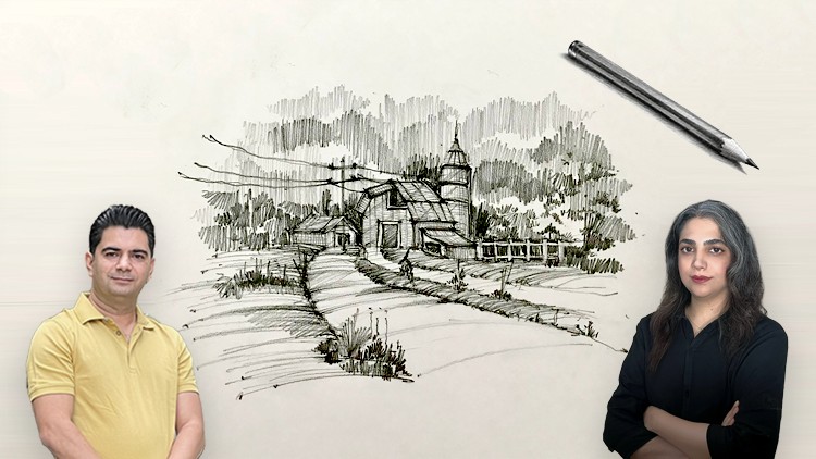 Get sketch lines, shading, hatching, and perspectives.Perfect for architecture, urban design and graphic design students